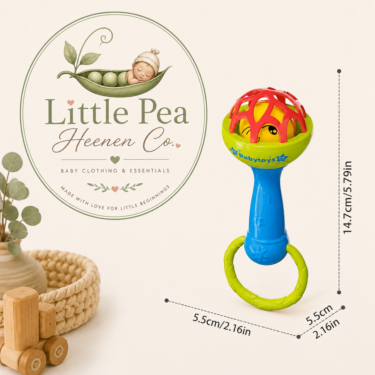 Baby Handheld Rattle Toy